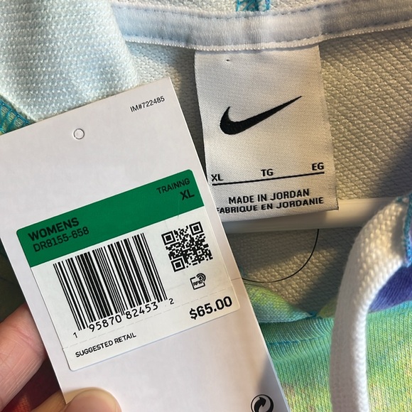 Nike Get Fit Women's French Terry Tie-Dye Training Hoodie - Picture 10 of 10